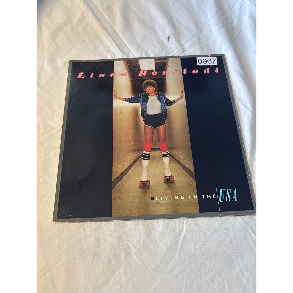 Linda Ronstadt Living in the USA Vinyl Record LP 12" Black Good 1978 Rock 6E-155